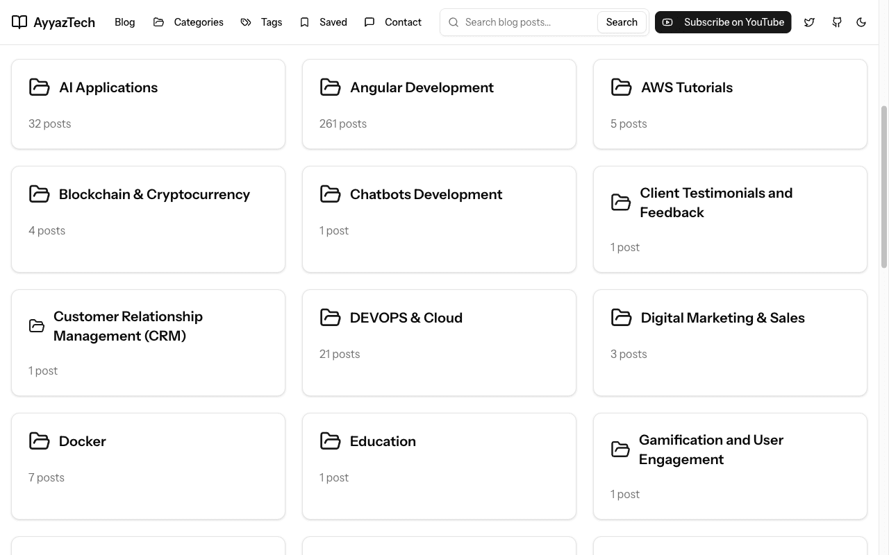 AyyazTech.com Categories