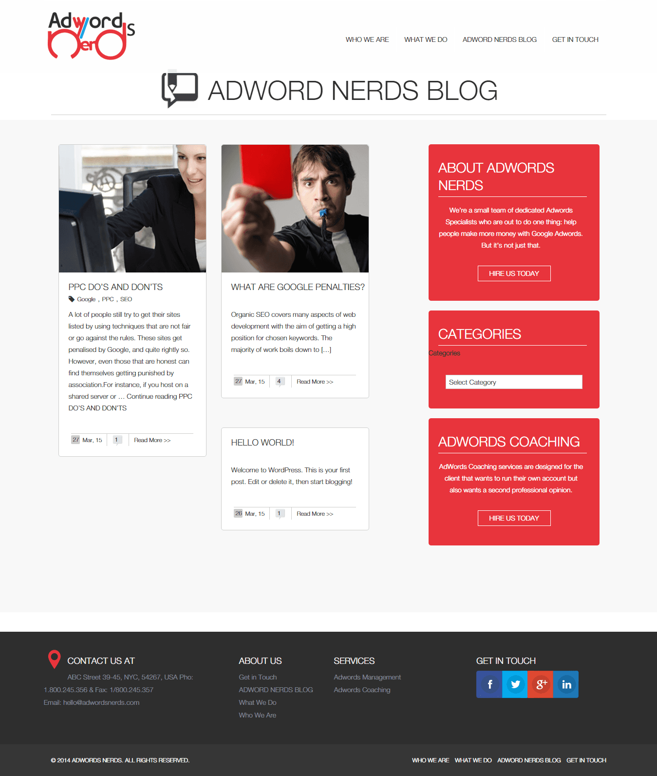 ADN — blog index page