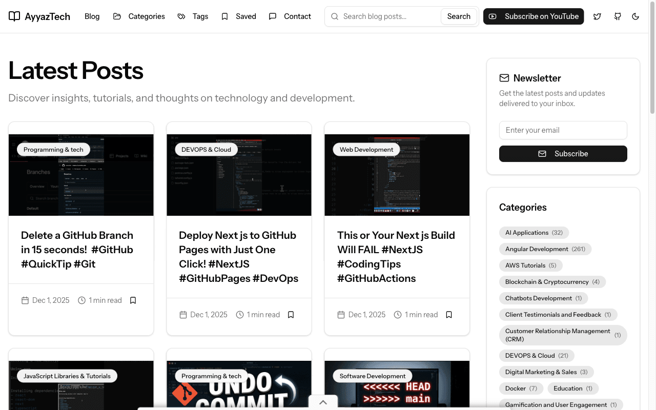 AyyazTech.com Homepage