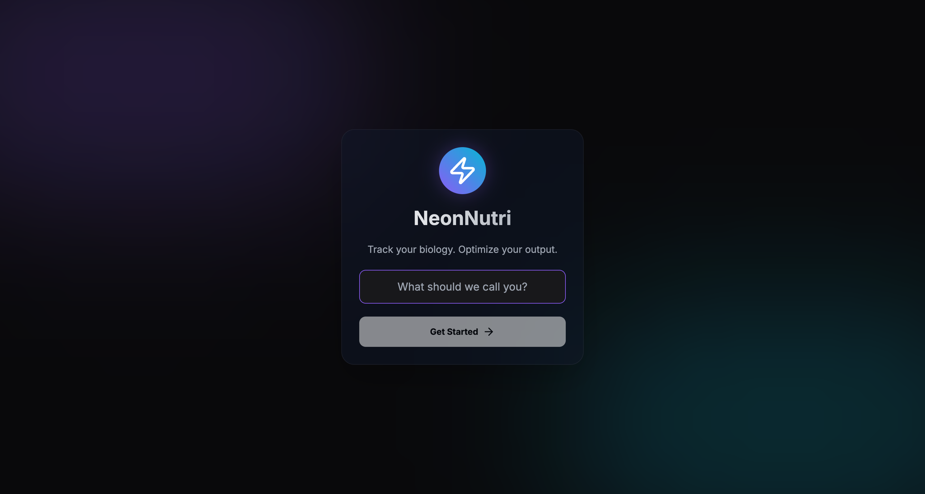 NeonNutri Landing Page