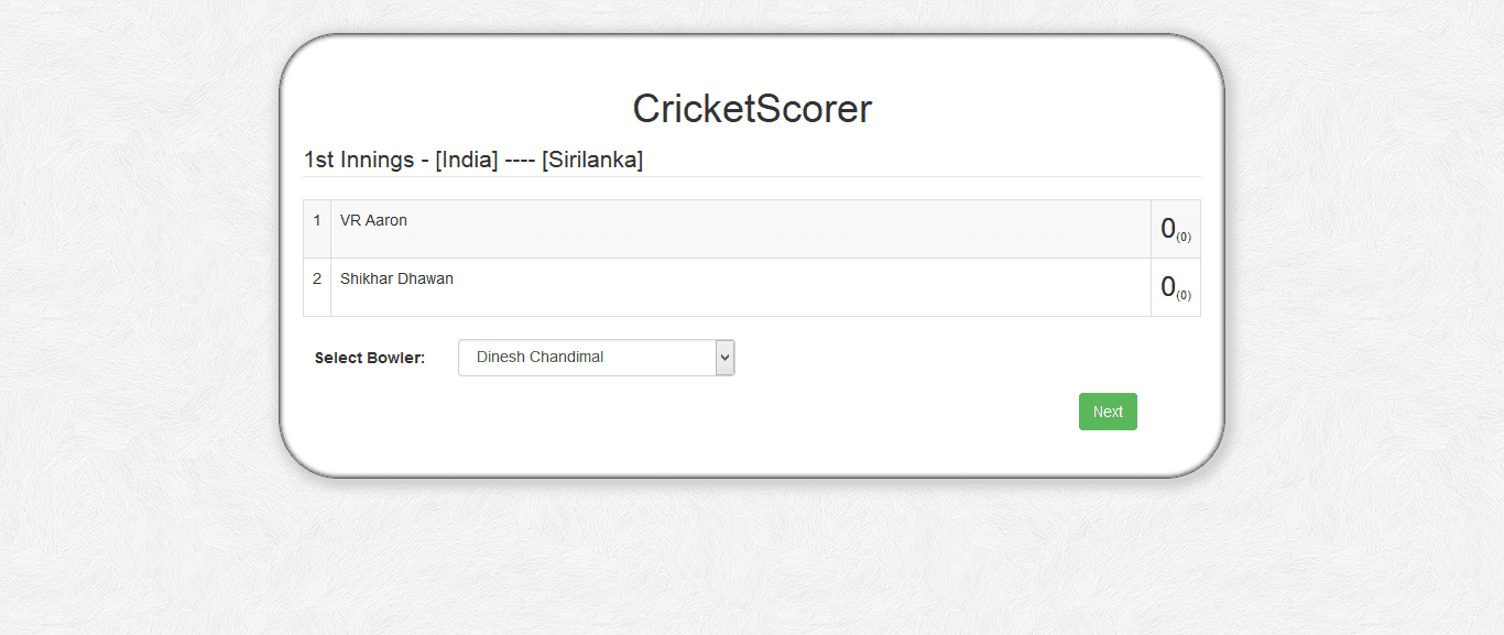 Select bowler