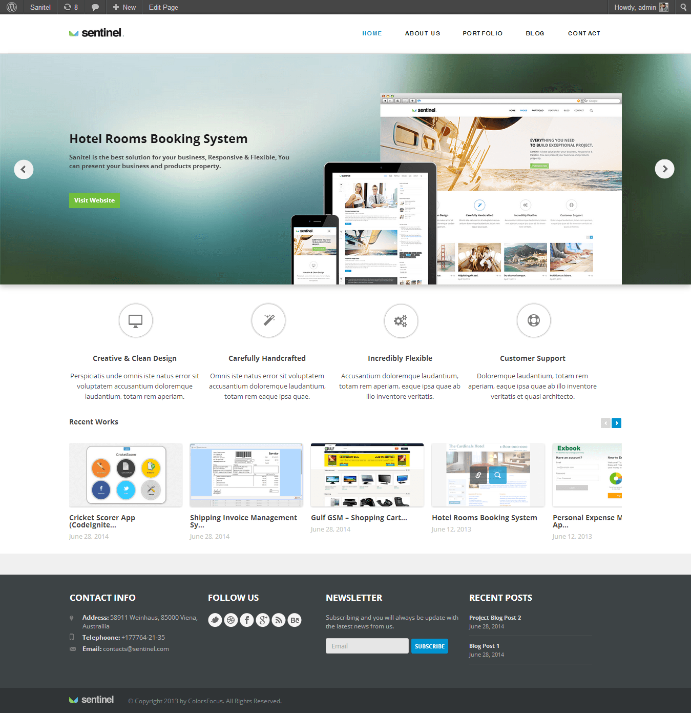 Sentinel — homepage