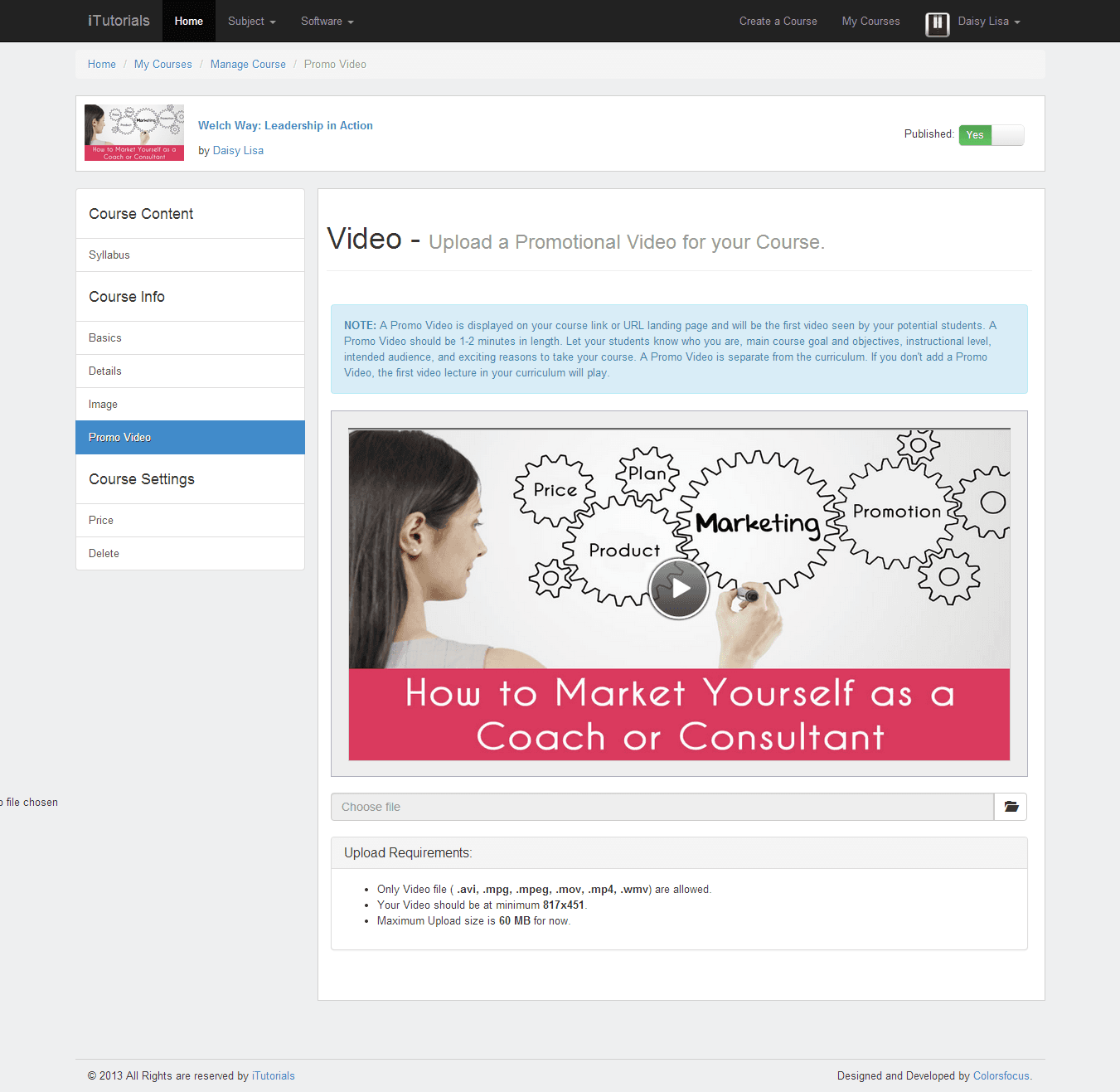 Teacher — course promo video